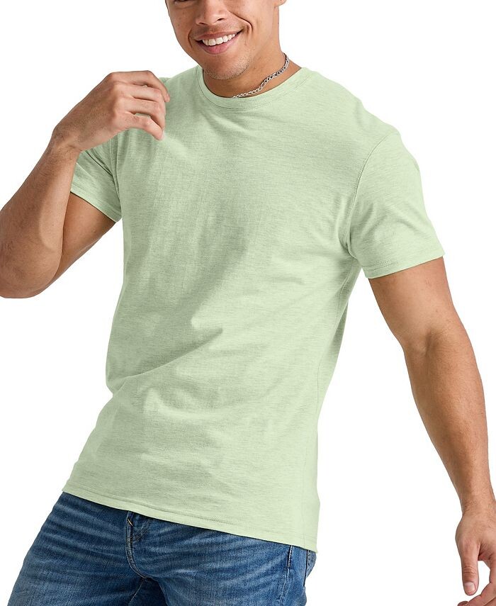 

Мужская футболка Originals Tri-Blend с короткими рукавами Hanes, цвет Green 1