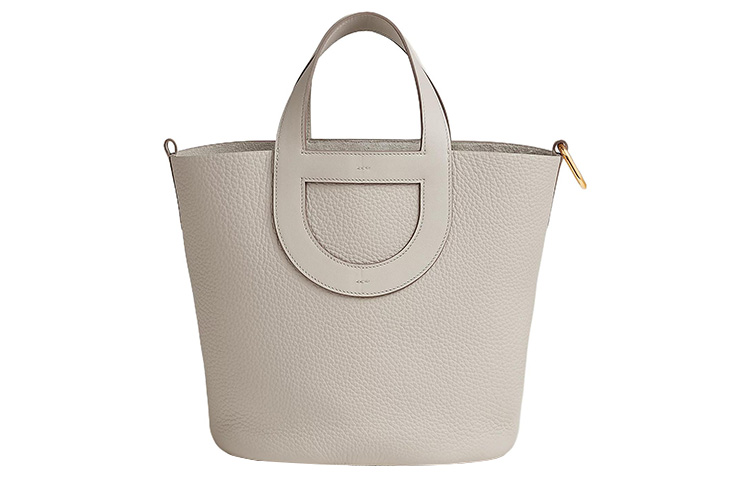 

HERMES Сумка-корзина из телячьей кожи с бычьей кожей