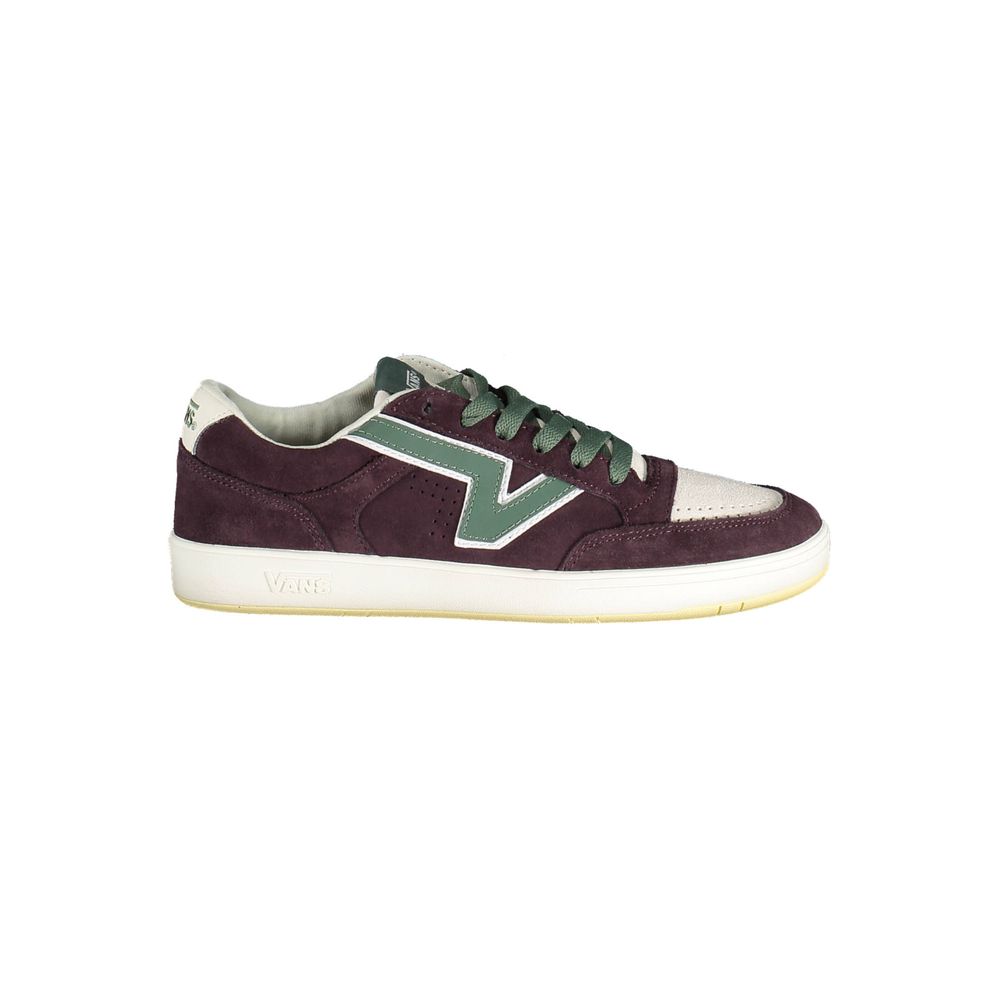 

Фиолетовые кожаные мужские кроссовки Vans