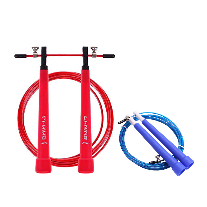 

Скакалка для скоростных тренировок материал троса pvc стальной трос, материал рукоятки pvc для учеников LINING, синий