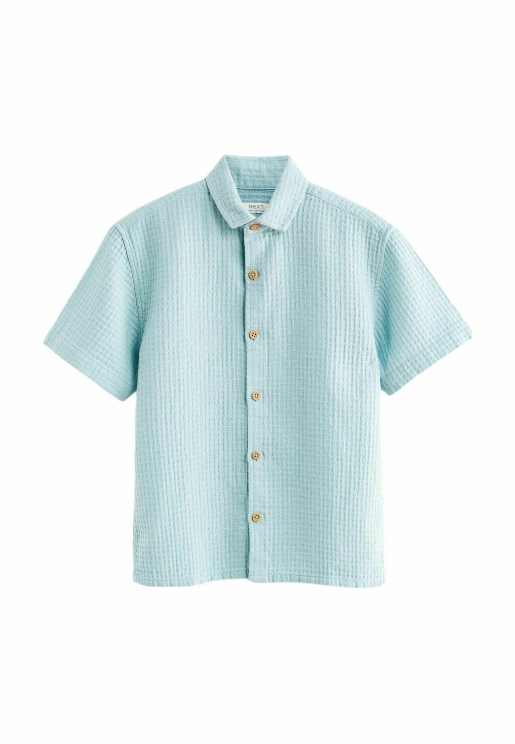 

REGULAR FIT Short Sleeve Textured Next, Рубашка светло-синий