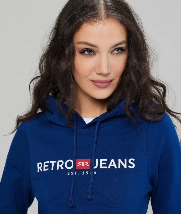 

Толстовка Gianna с капюшоном Retro Jeans, синий