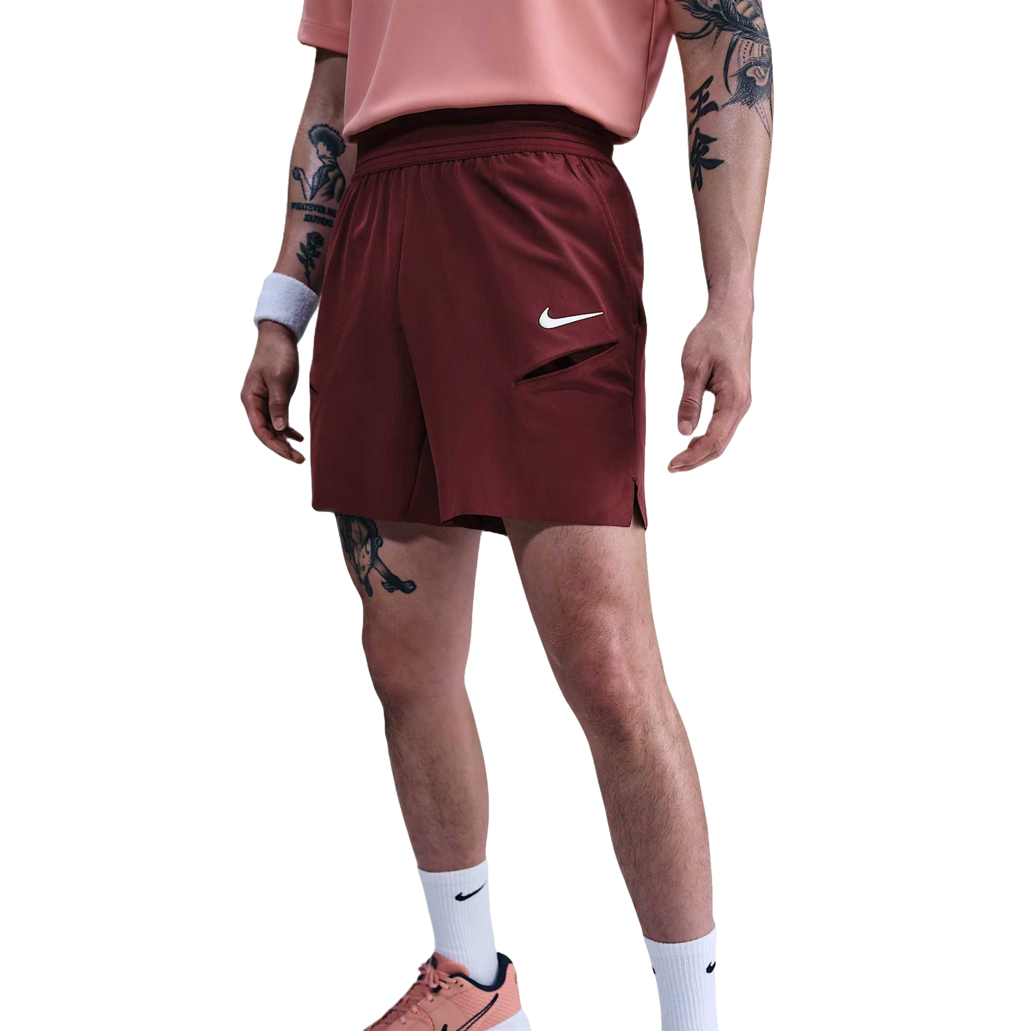 Nike Мужские шорты для тенниса Court Slam Dri Fit красные — фото 2