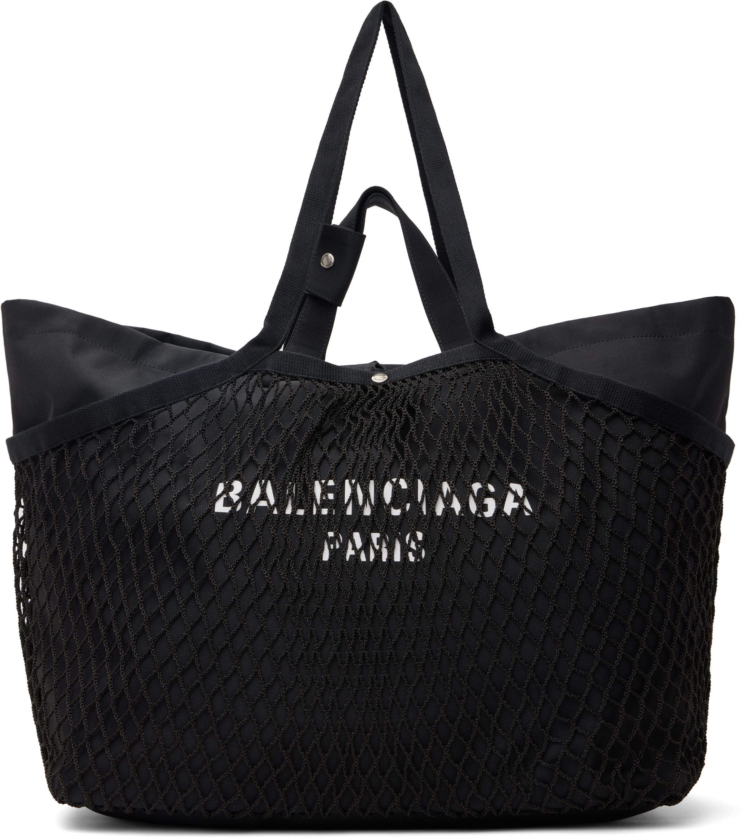 

Большая черная сумка-тоут 24/7 Balenciaga, черный/черный/белый