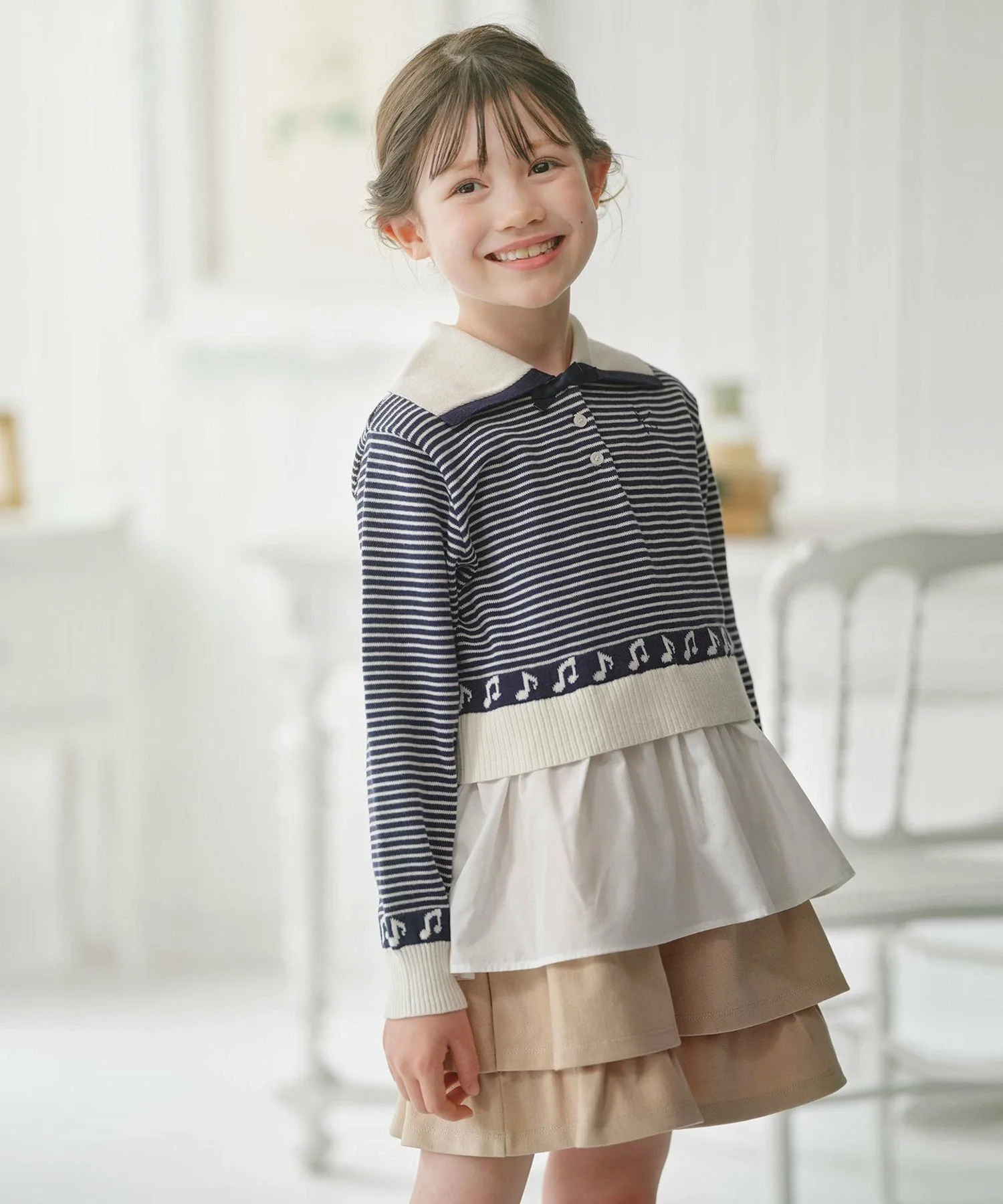 Свитер [110-140 см] Верхняя кромка "Гармония" Kids Suite, Navy [175]