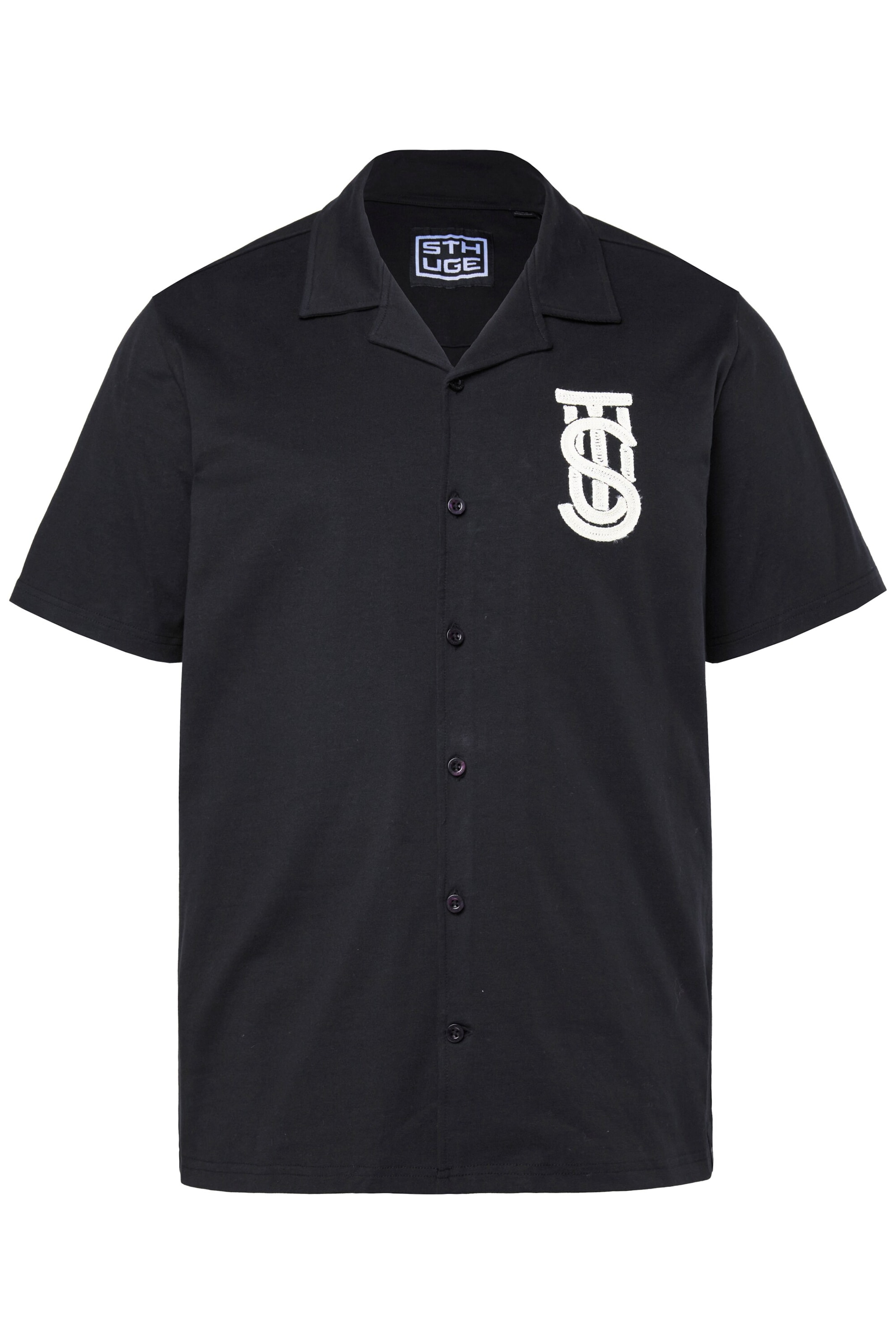 

STHUGE Рубашка на пуговицах Regular fit в черном цвете