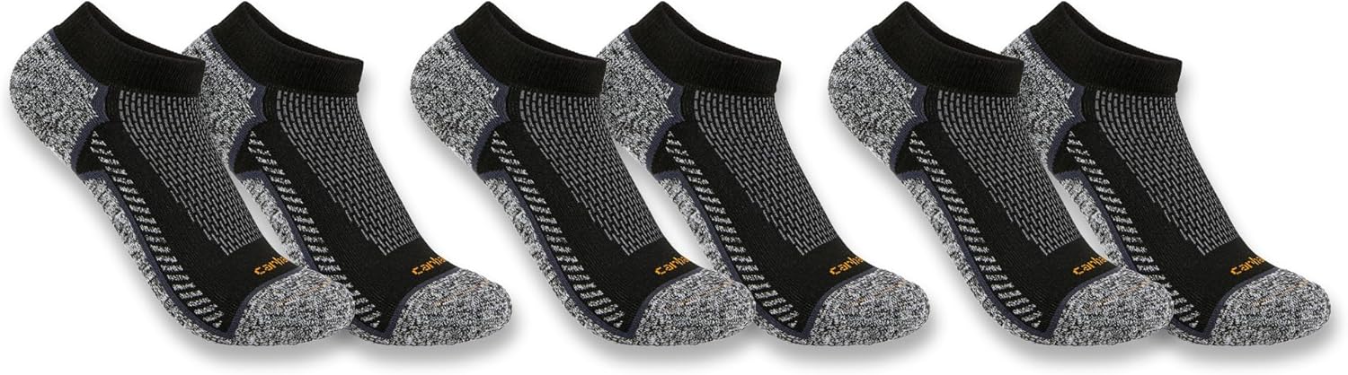 

Carhartt мужские носки SL3283M Force Lightweight Low-Cut, 3 пары, Black