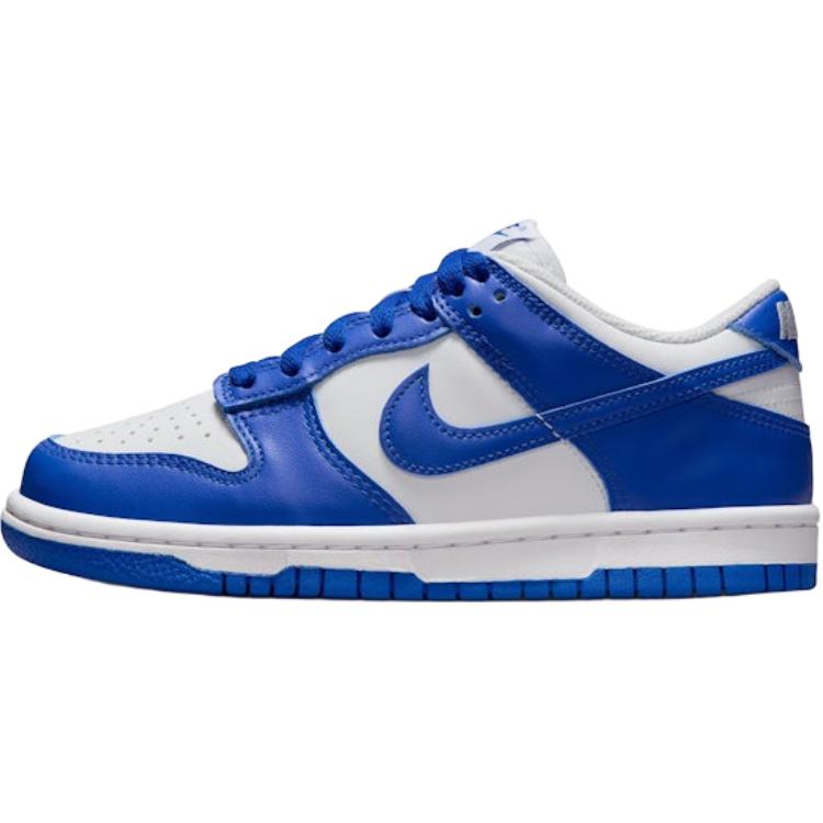 Nike Dunk устойчивые к истиранию низкие детские скейтбординг кроссовки white blue для подростков — фото 3