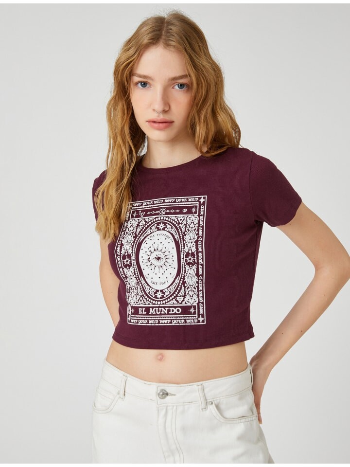 

Футболка KOTON T shirt, цвет weinrot