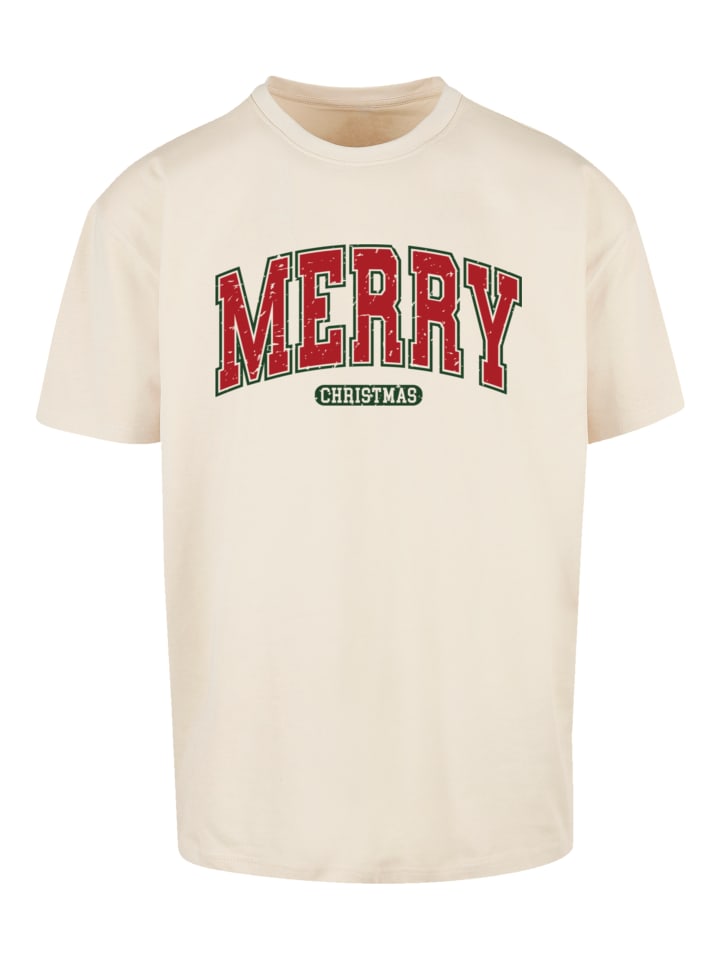 

Футболка F4NT4STIC Oversize T-Shirt Weihnachten Varsity Retro, песочный