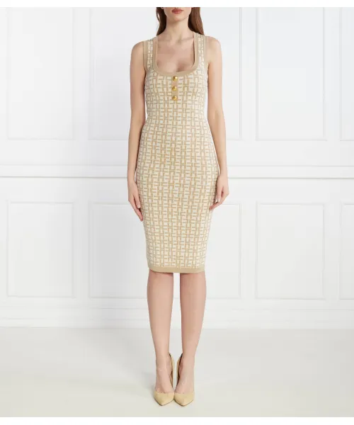 

Платье Elisabetta Franchi, бежевый