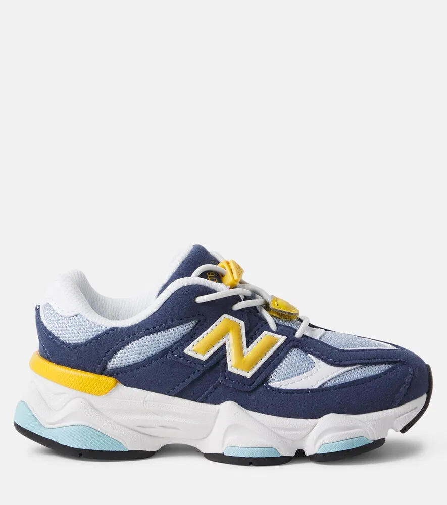 Кроссовки 9060 с замшевой отделкой New Balance Kids, синий — фото 3