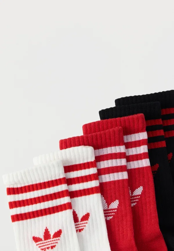 Носки 3S crew s 6p k Adidas Originals, ярко-алый/черный/белый — фото 2
