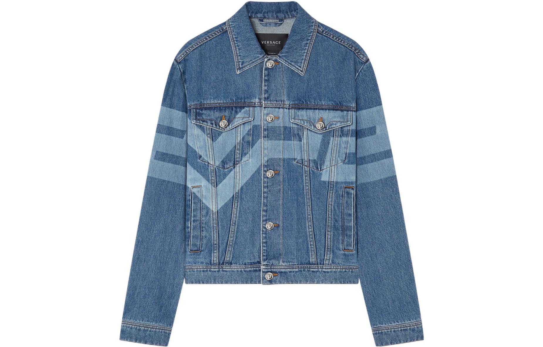 

VERSACE Джинсовая куртка мужская синяя, Blue
