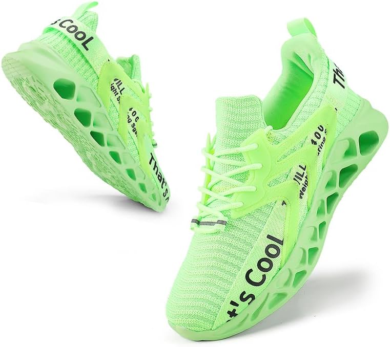 

Мужские кроссовки для спорта, тенниса и прогулок, дышащие и легкие беговые кроссовки Missletty, зеленый