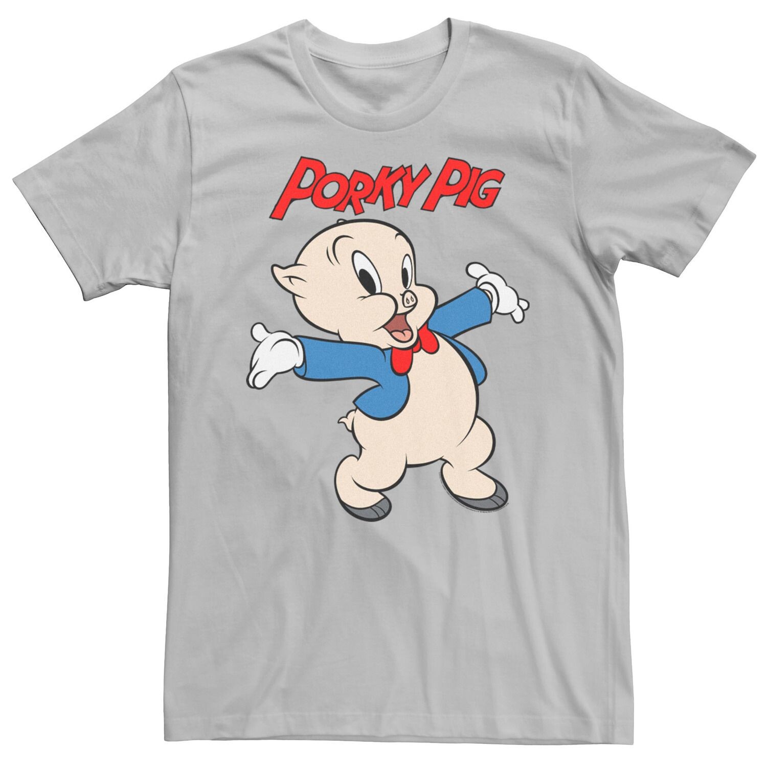 

Мужская футболка с логотипом и графическим рисунком Looney Tunes Porky The Pig Licensed Character