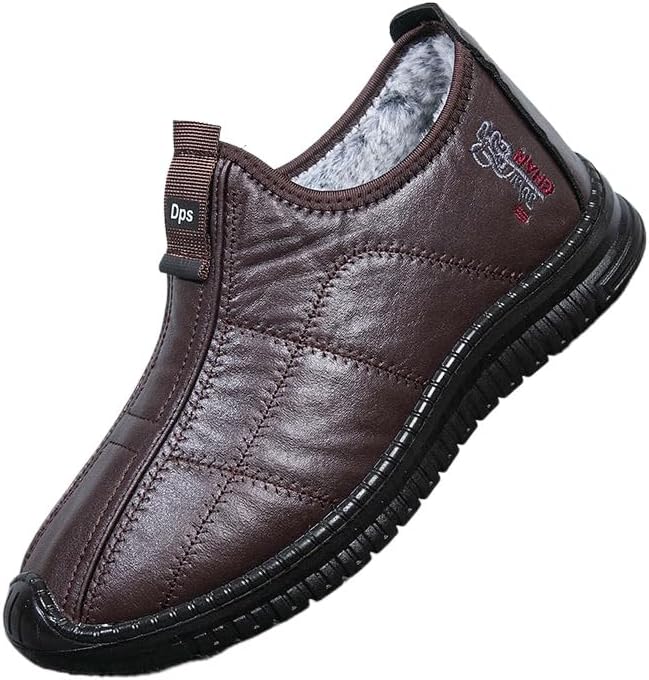 

Зимние мужские кроссовки больших размеров с утеплителем из шерсти, на толстой подошве, нескользящие, удобные для ежедневной носки Fmshi, Coffee