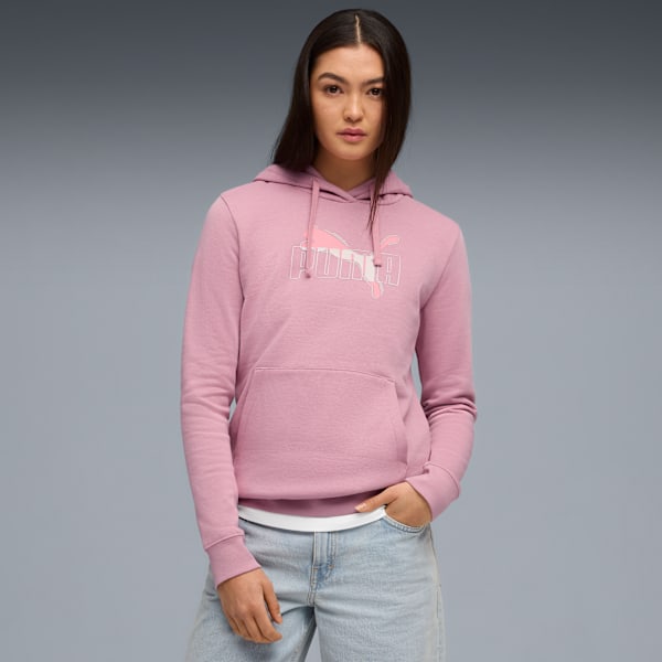 

Женская толстовка с капюшоном Puma Essentials Logo Lab, розовый