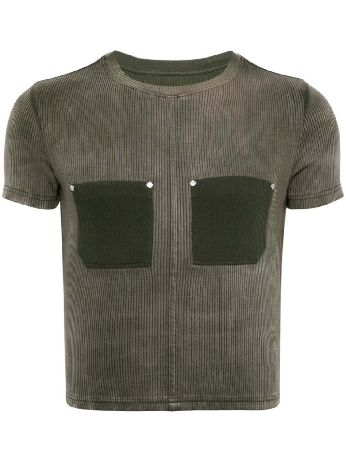 

Футболка в рубчик Dion Lee, зеленый