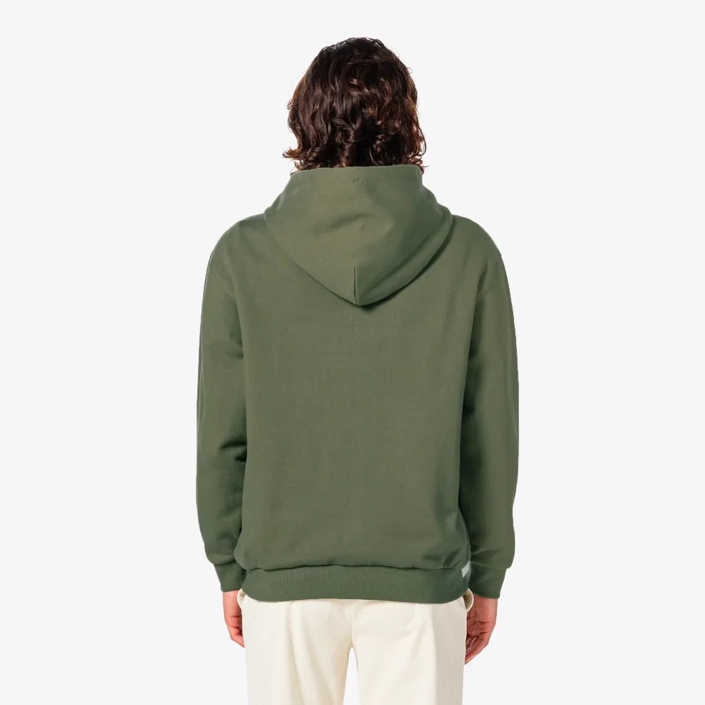 Мужское базовое худи SH398E-55N цвета хаки от Lacoste — фото 3
