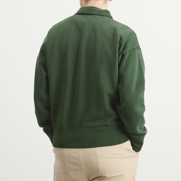 Толстовка Camp с застежкой-молнией на половину длины Polo Ralph Lauren, Grass Green — фото 3