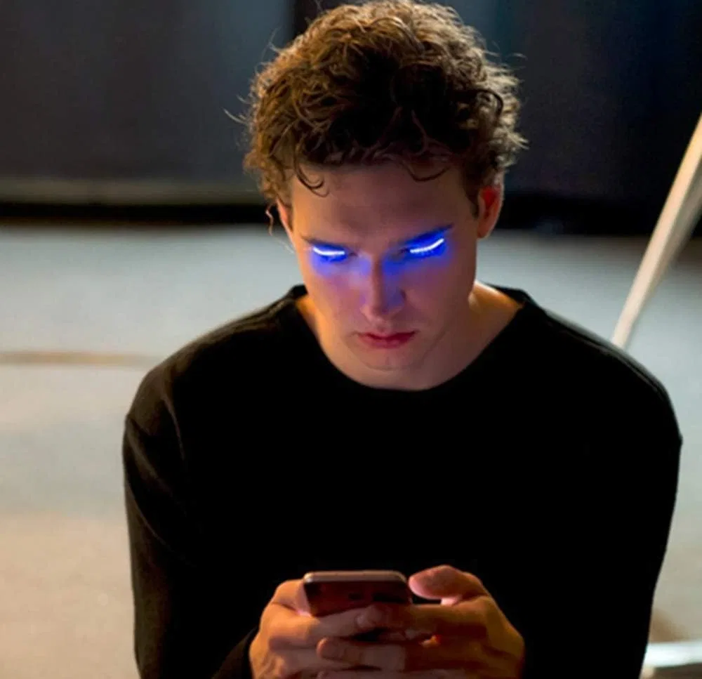 Светящиеся ресницы LED с синим цветом OKQYIMAQQ
