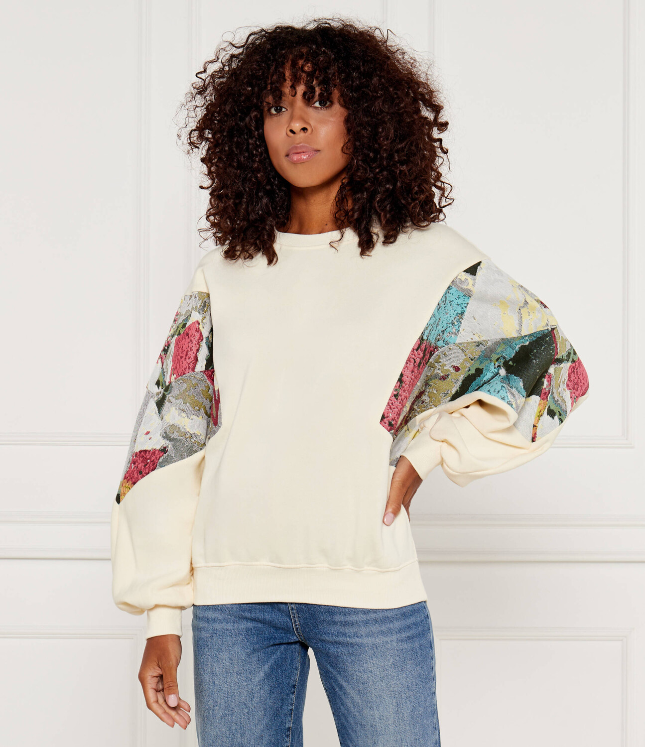 

Толстовка Desigual Christian Lacroix Oversize fit, экрю