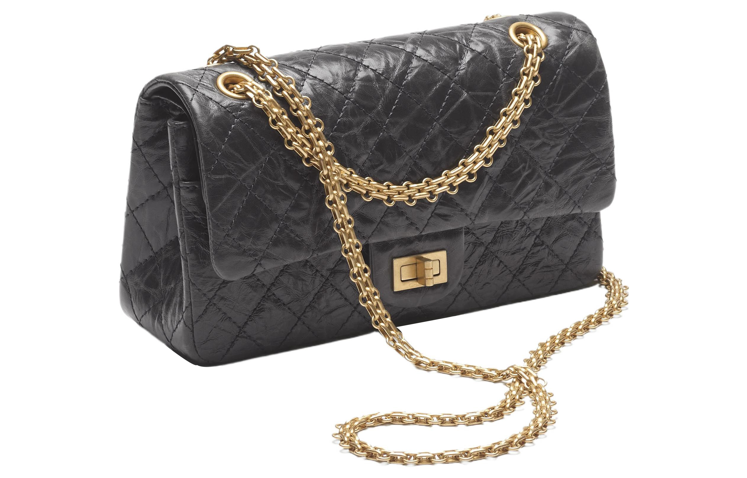 CHANEL 255 Сумка через плечо из телячьей кожи, кроссбоди женская Dark Gray — фото 3