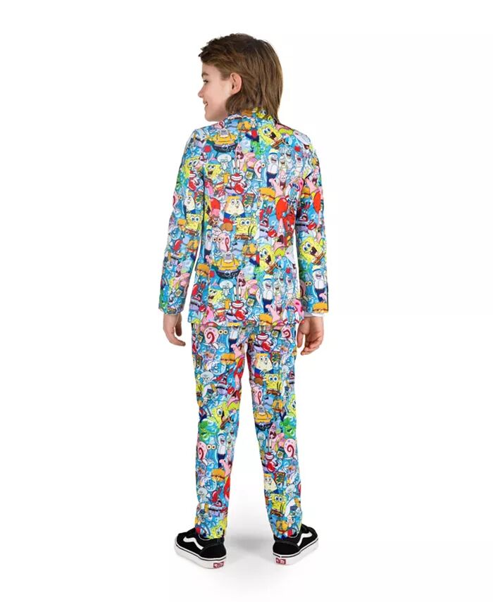 Комплект облегающего костюма SpongeBob Frenzy для малышей и маленьких мальчиков OppoSuits — фото 2