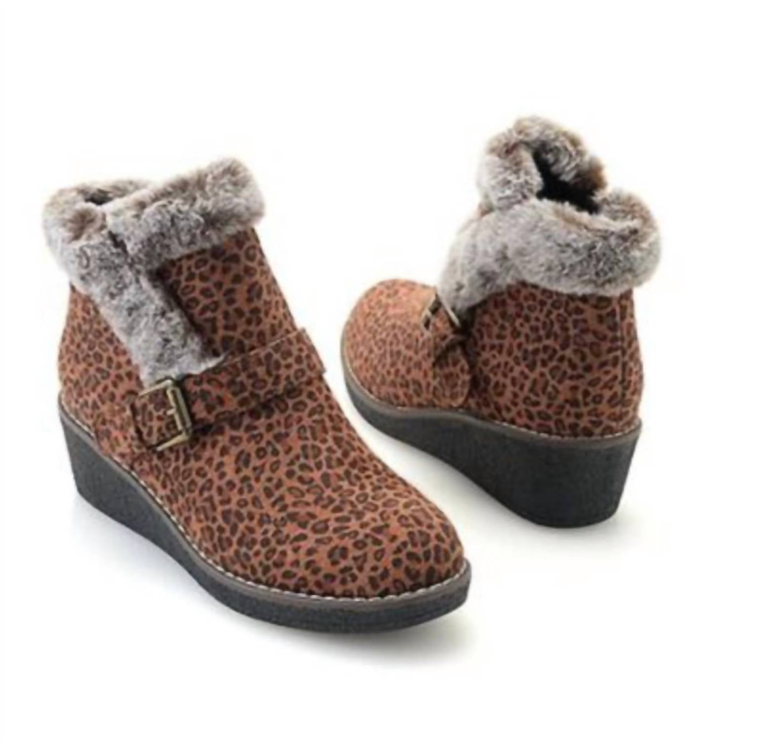 Женские ботильоны Chilly с коричневым леопардовым принтом Corkys Footwear — фото 2