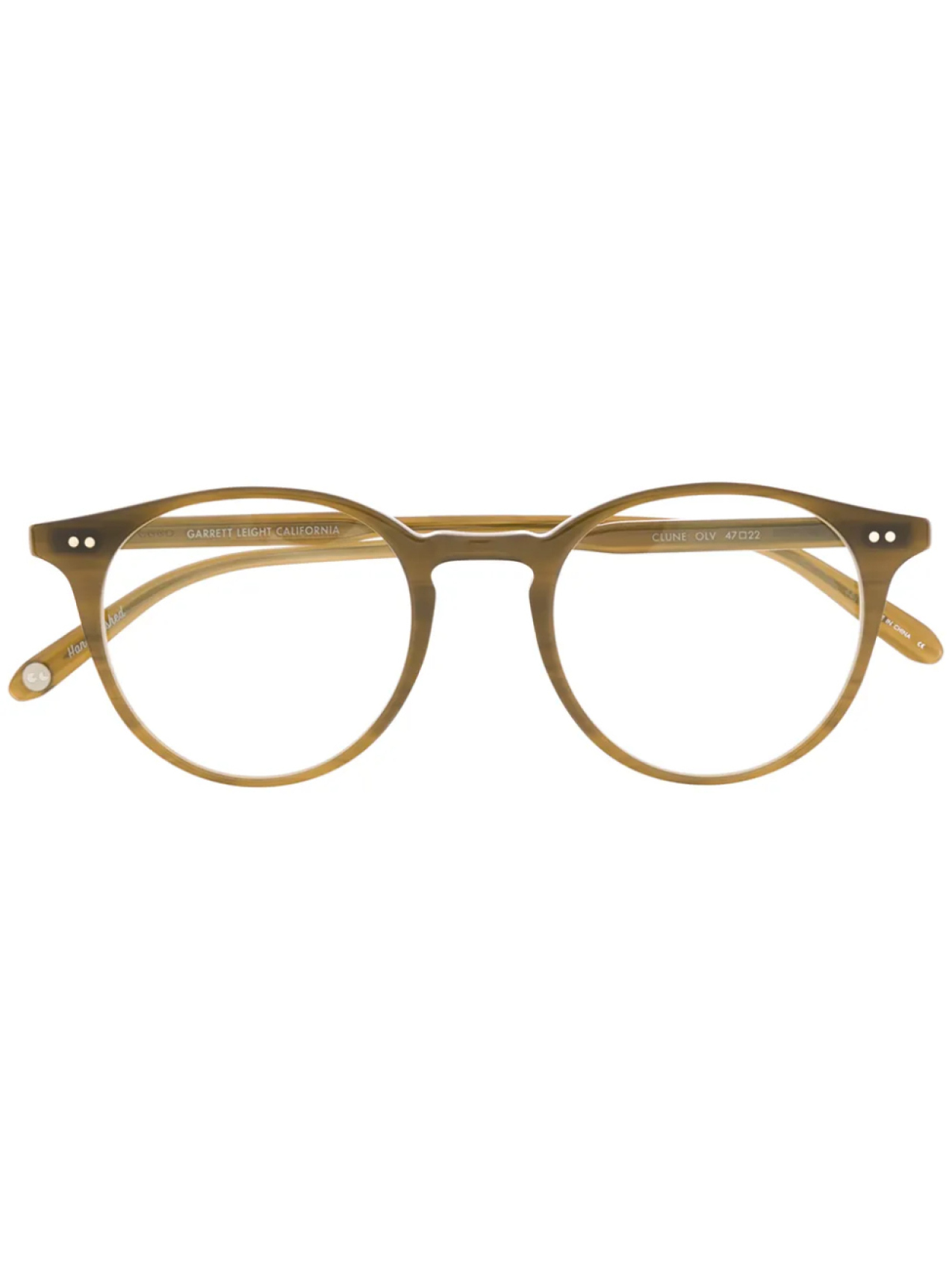 

Garrett Leight очки в круглой оправе, коричневый