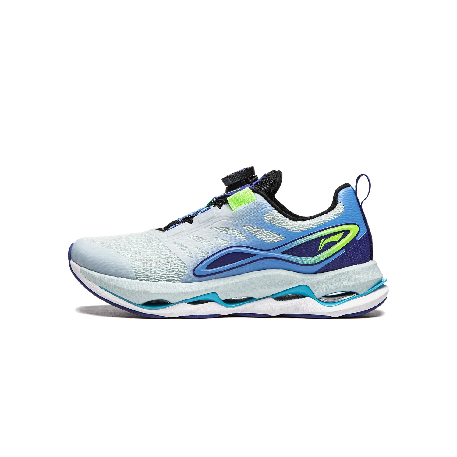 YOUNG Детские кроссовки Li-Ning YOUNG для бега с низким верхом, противоскользящие, амортизирующие, износостойкие, с поддержкой и отскоком, синие