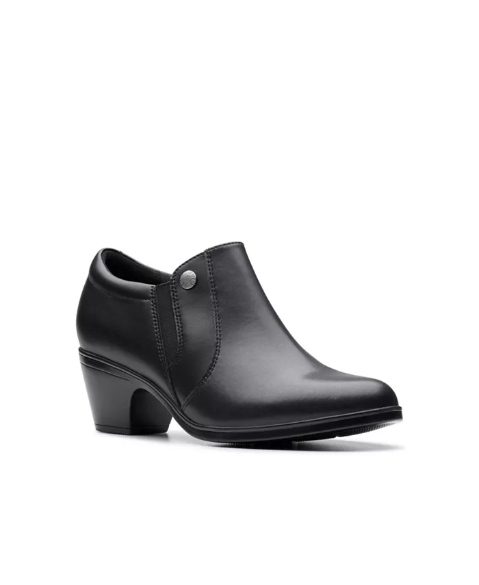 Эмили 2 Рейна Утепленные Ботильоны на Плоской Подошве Clarks, черный