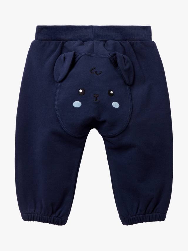 Детские джоггеры 3D с зауженным низом из хлопковой смеси Benetton, Navy — фото 2