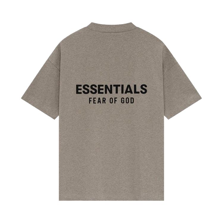Футболка Fear of God Essentials Classic Fit T-Shirt 'Homestead Heather', серый — фото 2