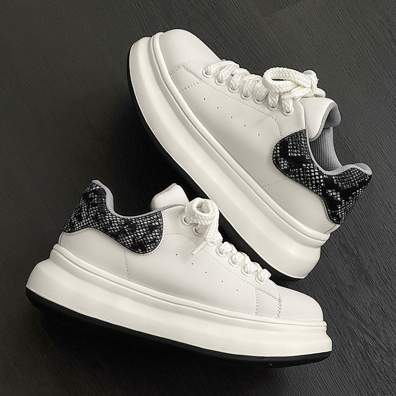 Износостойкие дышащие низкие скейтбордские туфли для мужчин Journey of Inspiration, Black Heel Color — фото 2