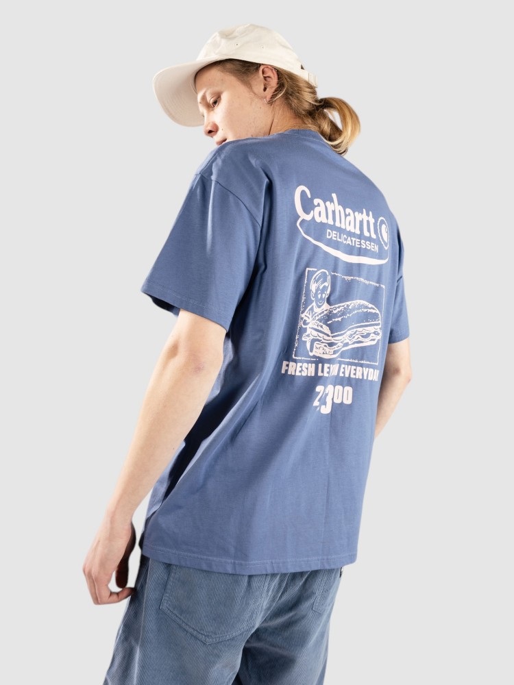 

Футболка Carhartt WIP Catalogue T-Shirt, blue iris/air pink, Синий, Футболка Carhartt WIP Catalogue T-Shirt, blue iris/air pink
