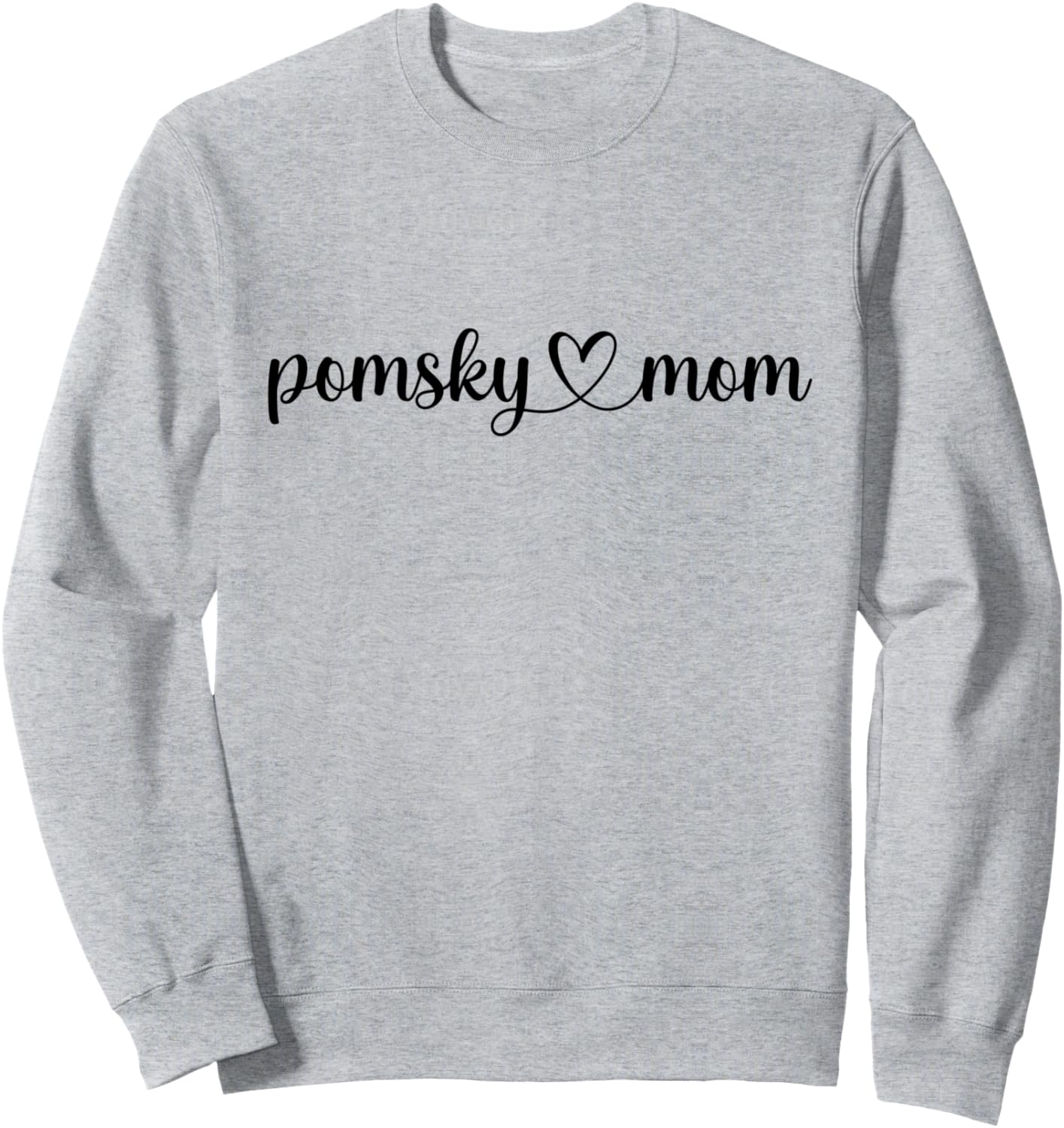 

Толстовка с надписью «Любовь к собаке, сердце, мама помски» Pomsky Mom Dog Tees, серый
