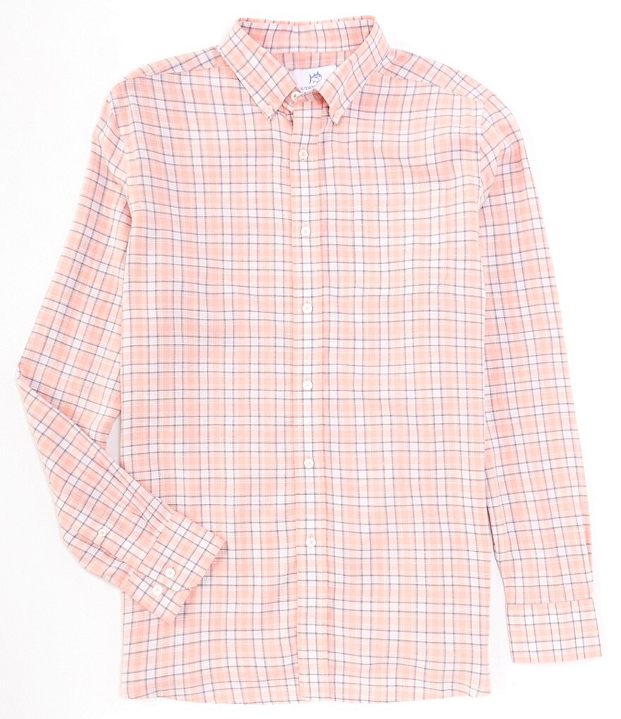 

Тканая рубашка с длинными рукавами Southern Tide Headland, оранжевый
