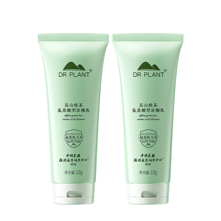 

Dr．Plant Очищающее молочко для лица High Mountain с аминокислотами зеленого чая, увлажняющее очищающее средство, 120 г