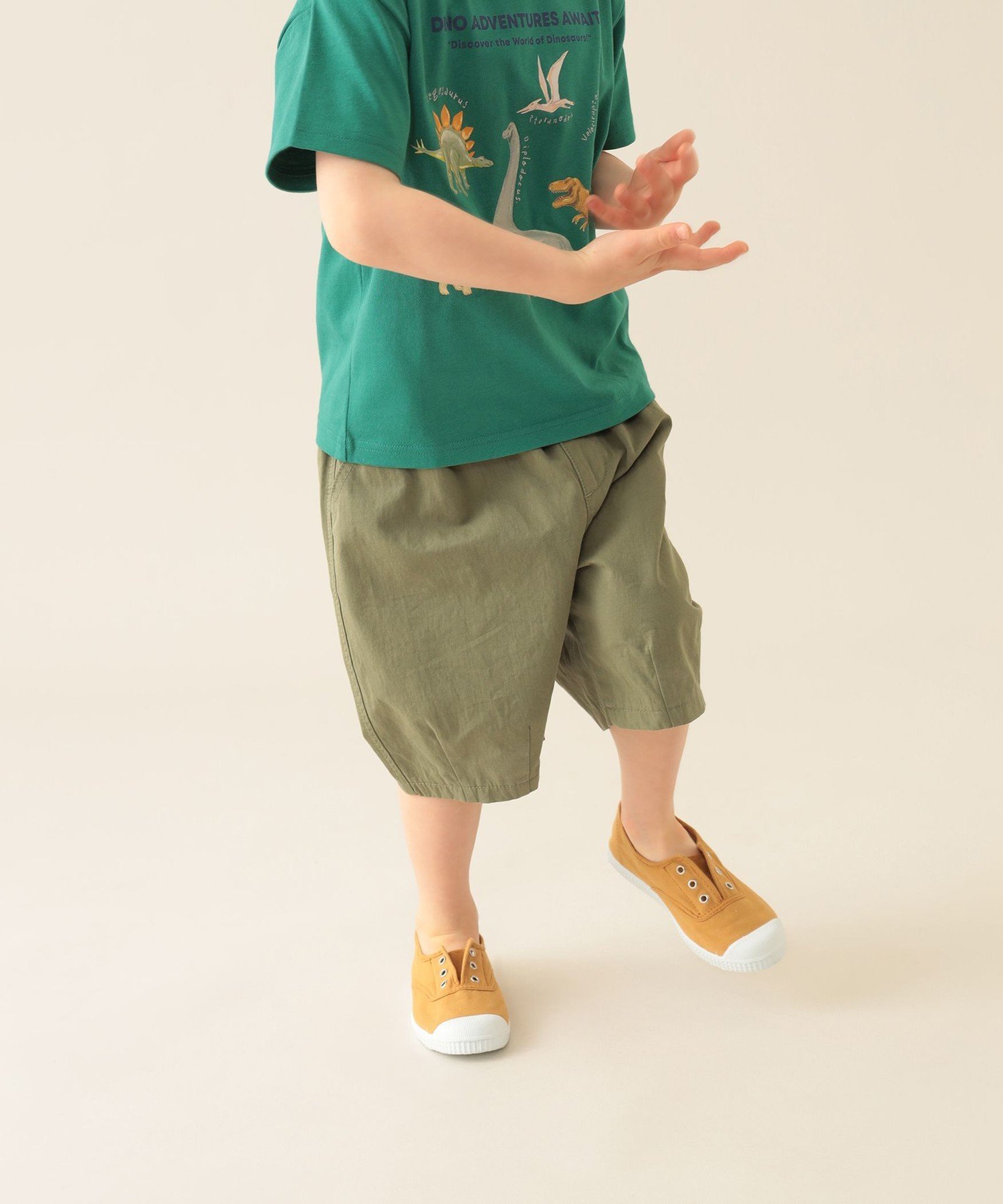 Шорты для скейтеров (90-150 см) BEAMS mini, OLIVE