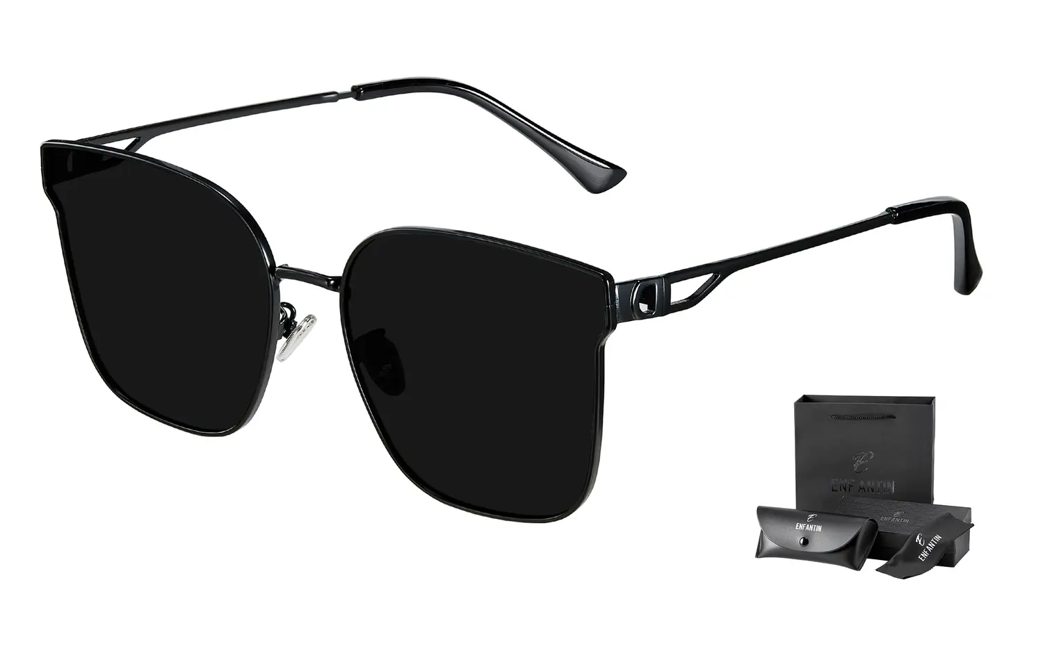 

Enfantin Солнцезащитные очки унисекс, Черный (ограниченная подарочная коробка)