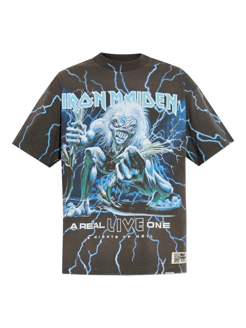 

Футболка с графическим принтом X Iron Maiden Represent, серый