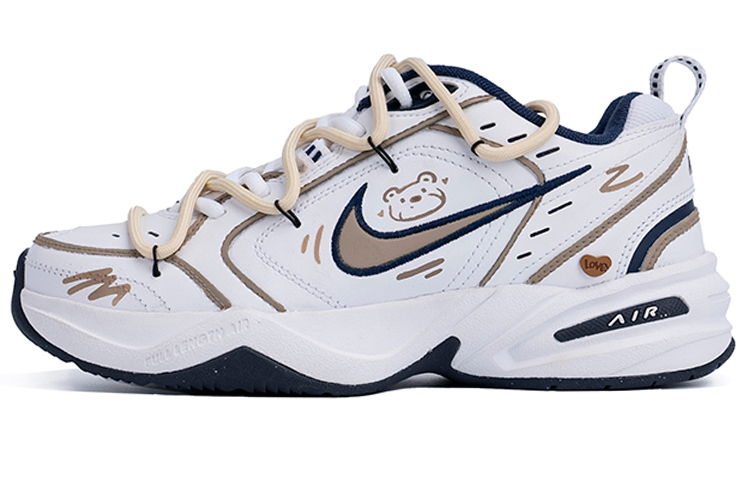 

Nike Air Monarch 4 Молочный чай Медведь Аниме Увеличивающие рост Низкие Массивные Кроссовки Унисекс Белый Коричневый, цвет White Brown