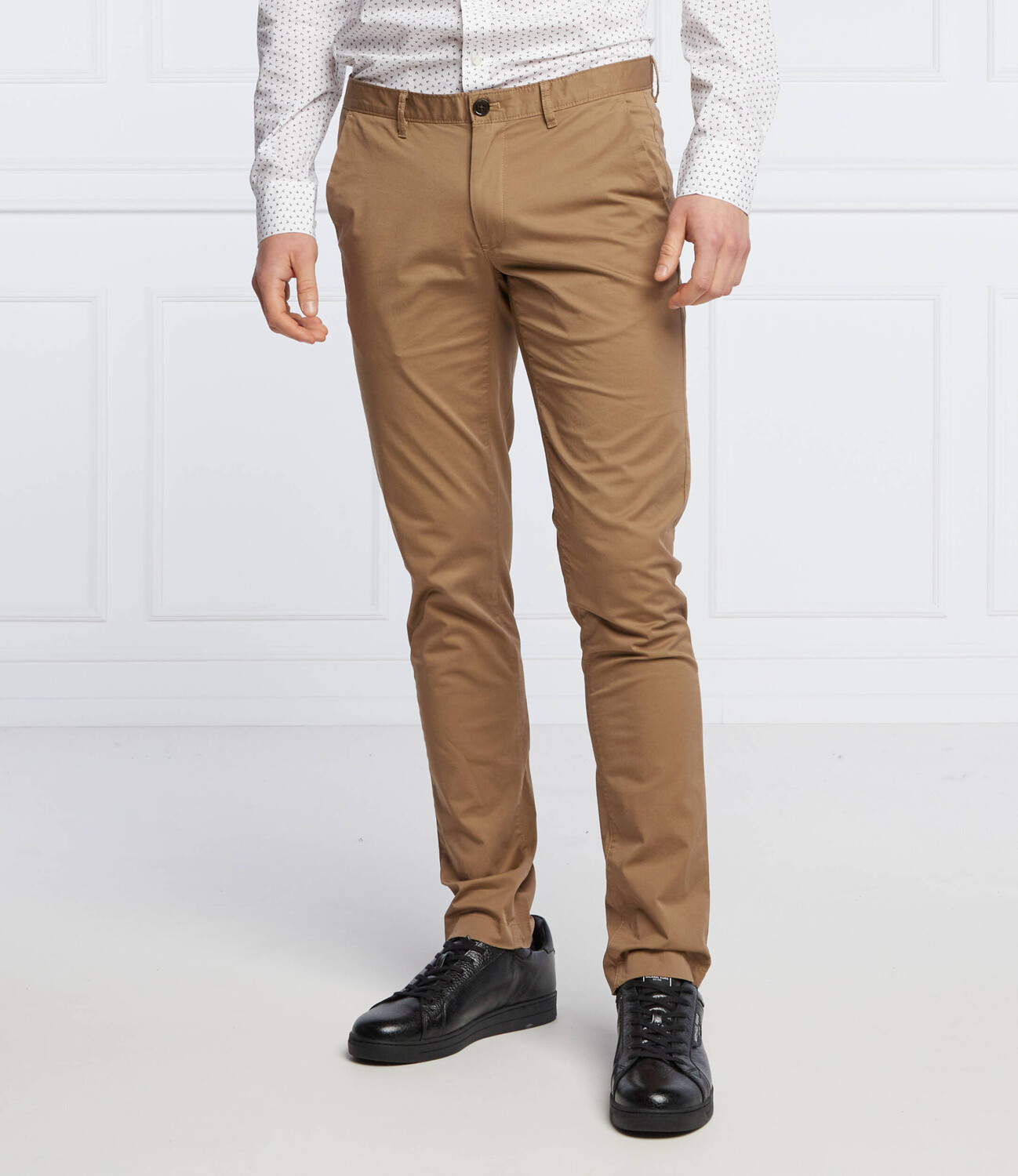 

Брюки Michael Kors chino skinny fit, кэмел