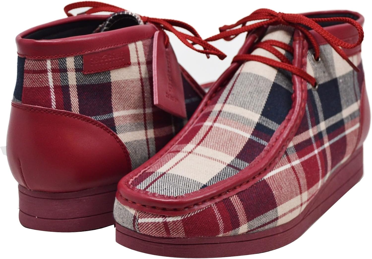 

Мужские кожаные и замшевые ботинки на шнуровке 12 British Collection, бордовый