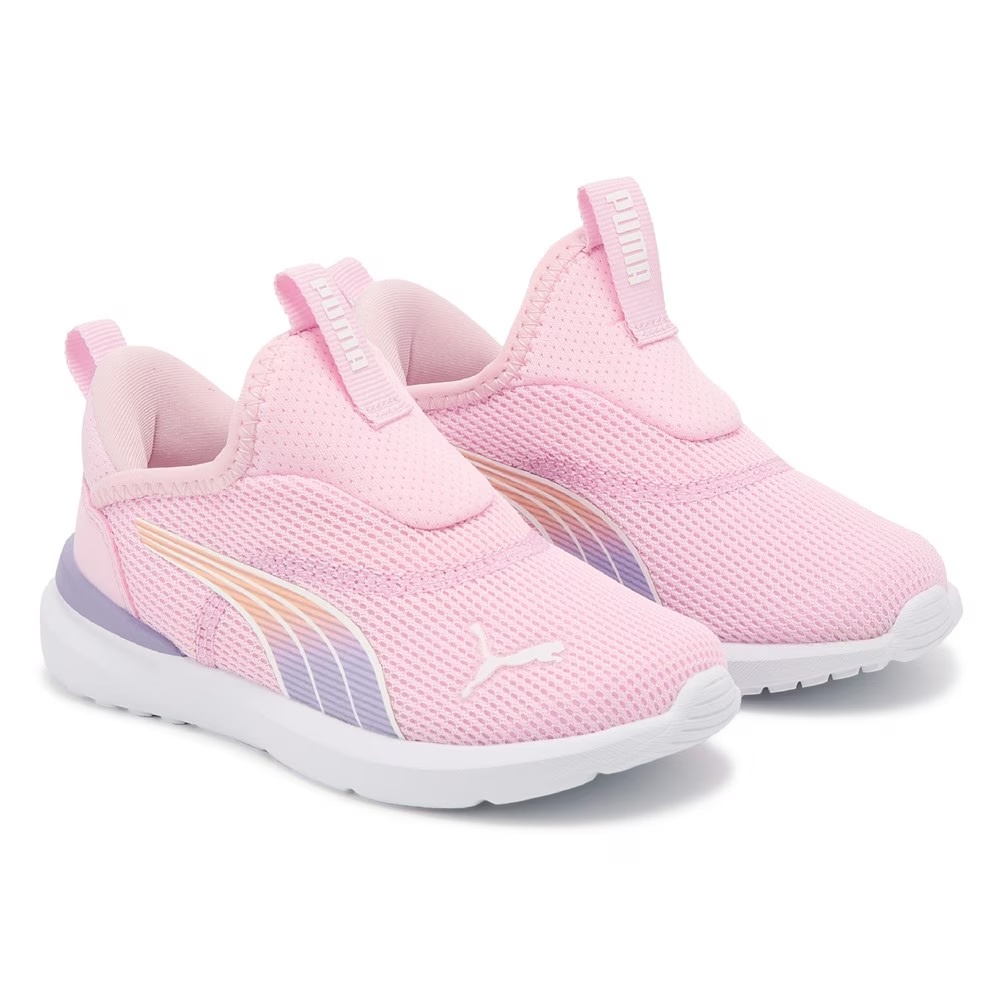 

Детские кеды без шнурков Kruz от Puma для малышей, pink/purple