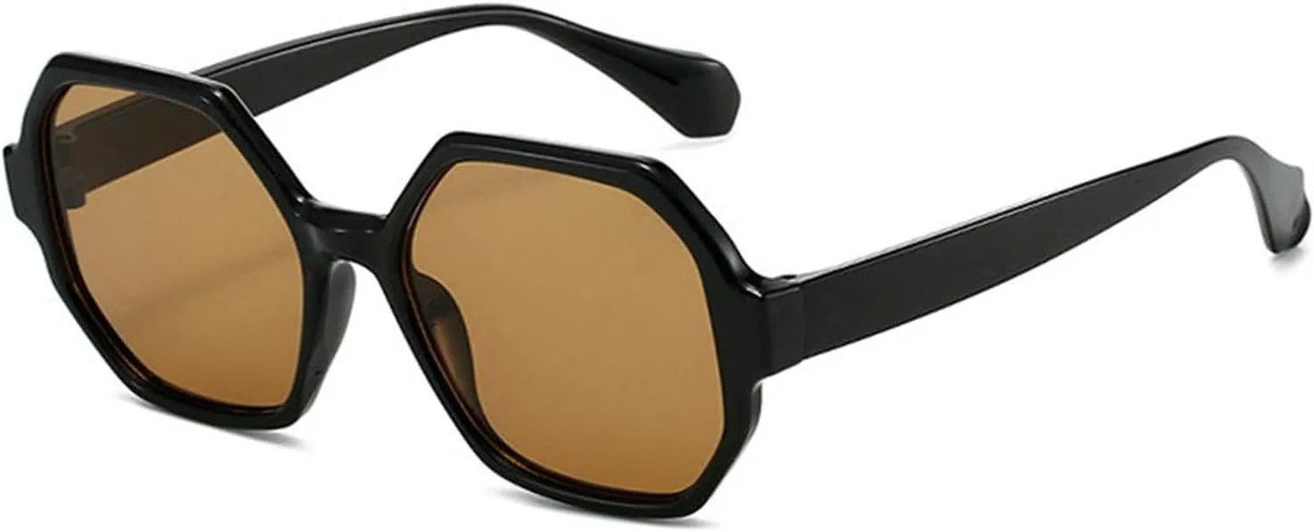 

Винтажные солнцезащитные очки Helena Polygon Square для женщин и мужчин, модные, черные и синие, в стиле Y2K, геометрические, женские, дорожные, UV400, C2