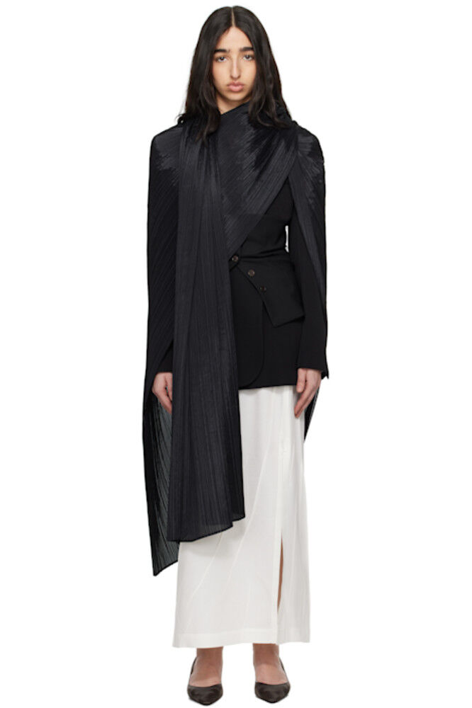 

Черный базовый палантин Madame-T PLEATS PLEASE ISSEY MIYAKE