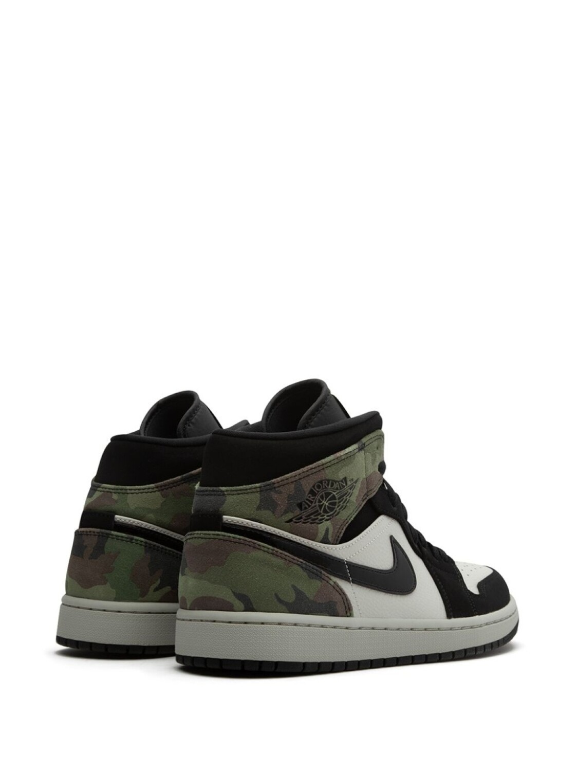 Jordan кроссовки Air Jordan 1 Mid Camo, черный — фото 3